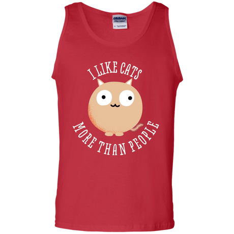 T-Shirts Red / S I Like Cats Men's Tank Top