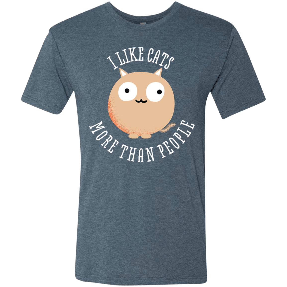 T-Shirts Indigo / S I Like Cats Men's Triblend T-Shirt