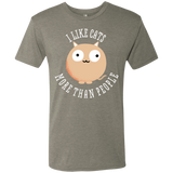 T-Shirts Venetian Grey / S I Like Cats Men's Triblend T-Shirt