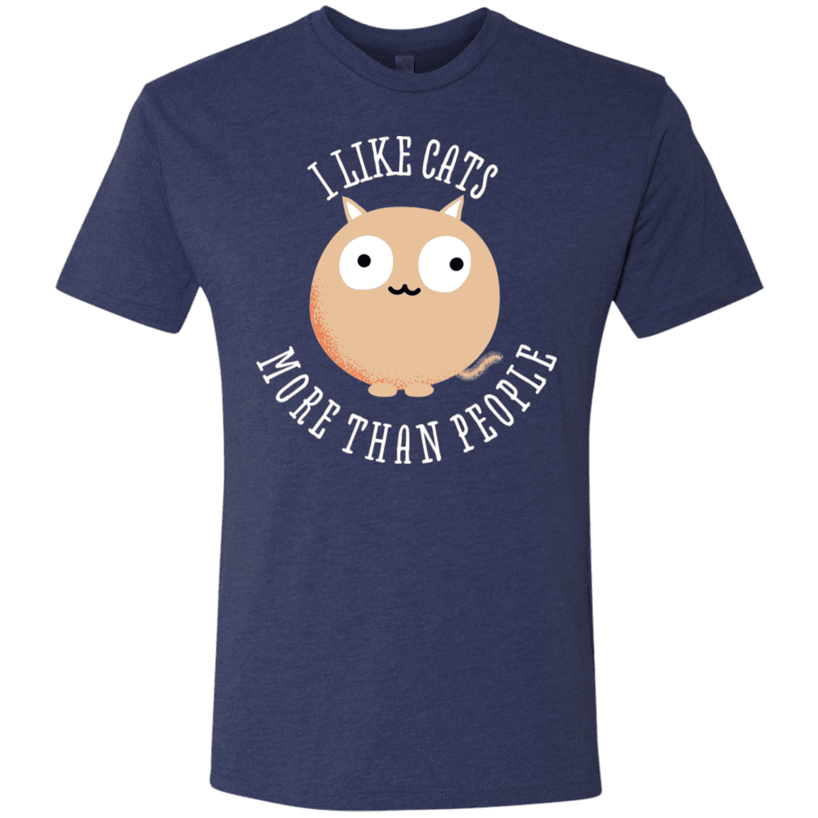 T-Shirts Vintage Navy / S I Like Cats Men's Triblend T-Shirt