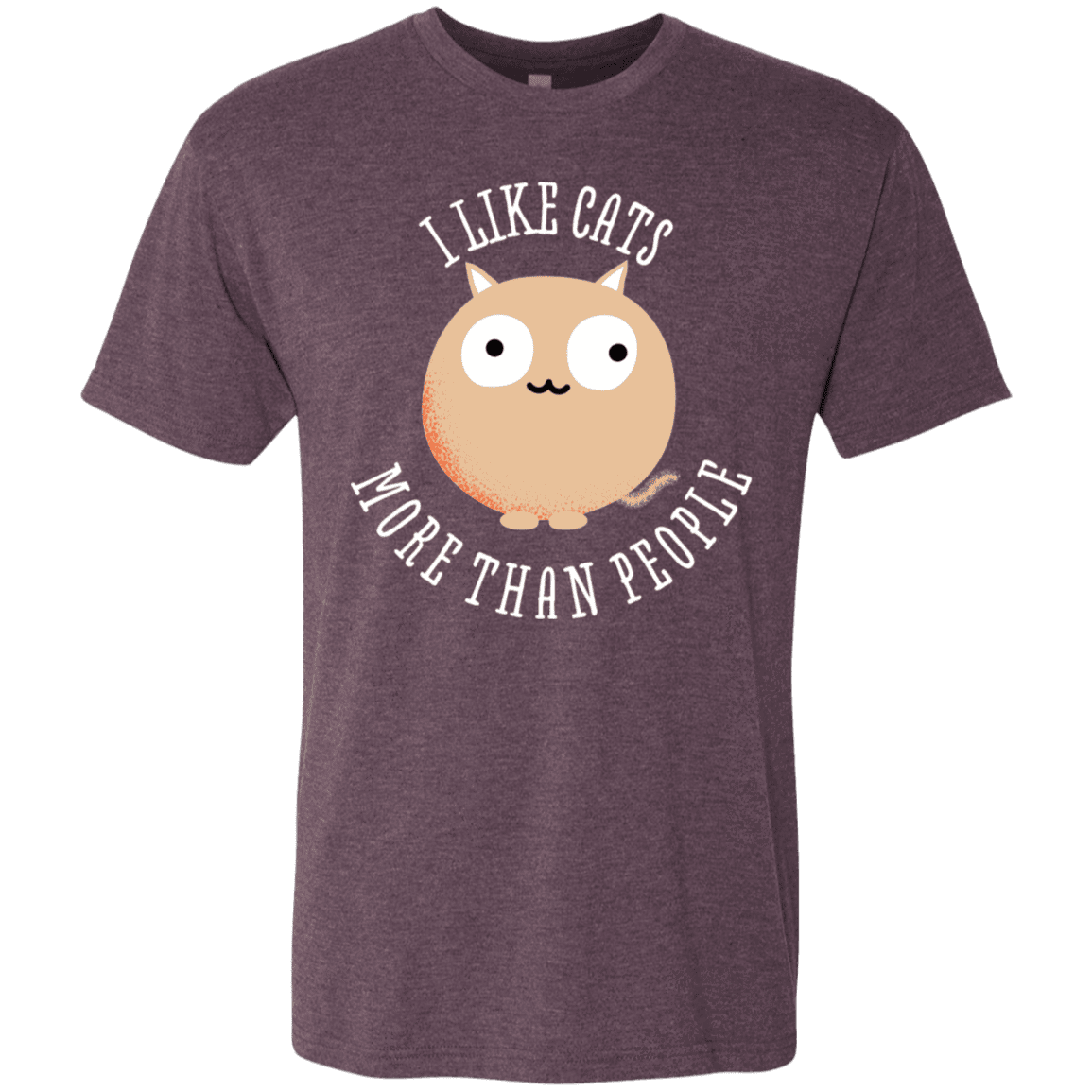 T-Shirts Vintage Purple / S I Like Cats Men's Triblend T-Shirt