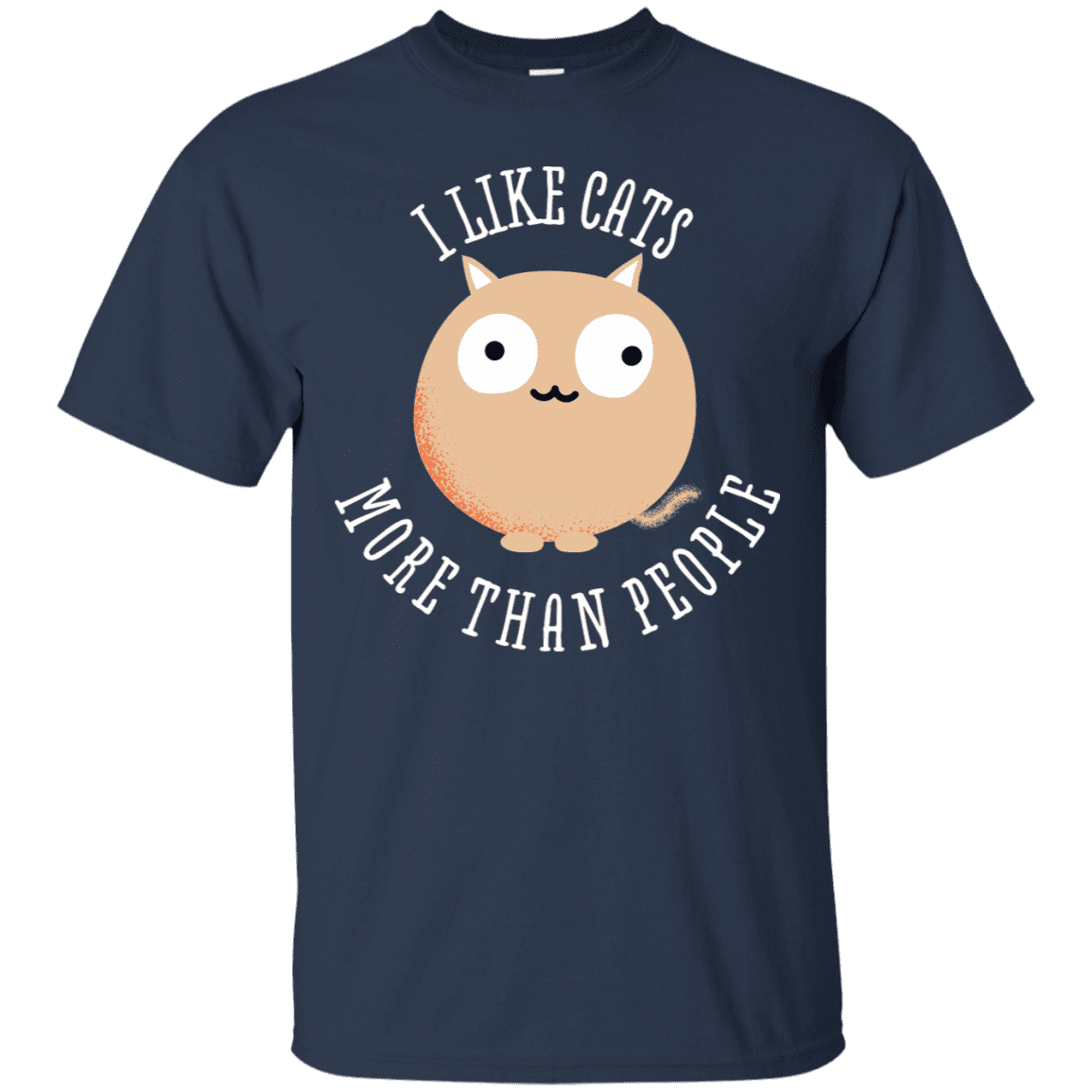 T-Shirts Navy / S I Like Cats T-Shirt