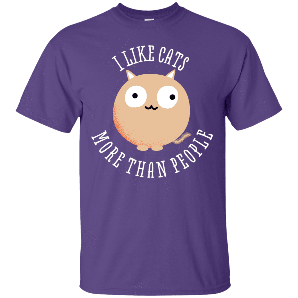 T-Shirts Purple / S I Like Cats T-Shirt