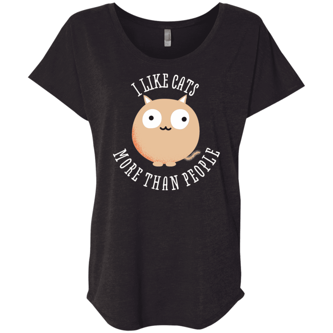 T-Shirts Vintage Black / X-Small I Like Cats Triblend Dolman Sleeve