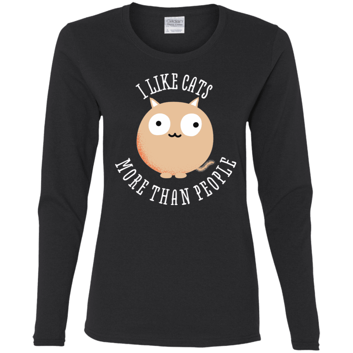 T-Shirts Black / S I Like Cats Women's Long Sleeve T-Shirt