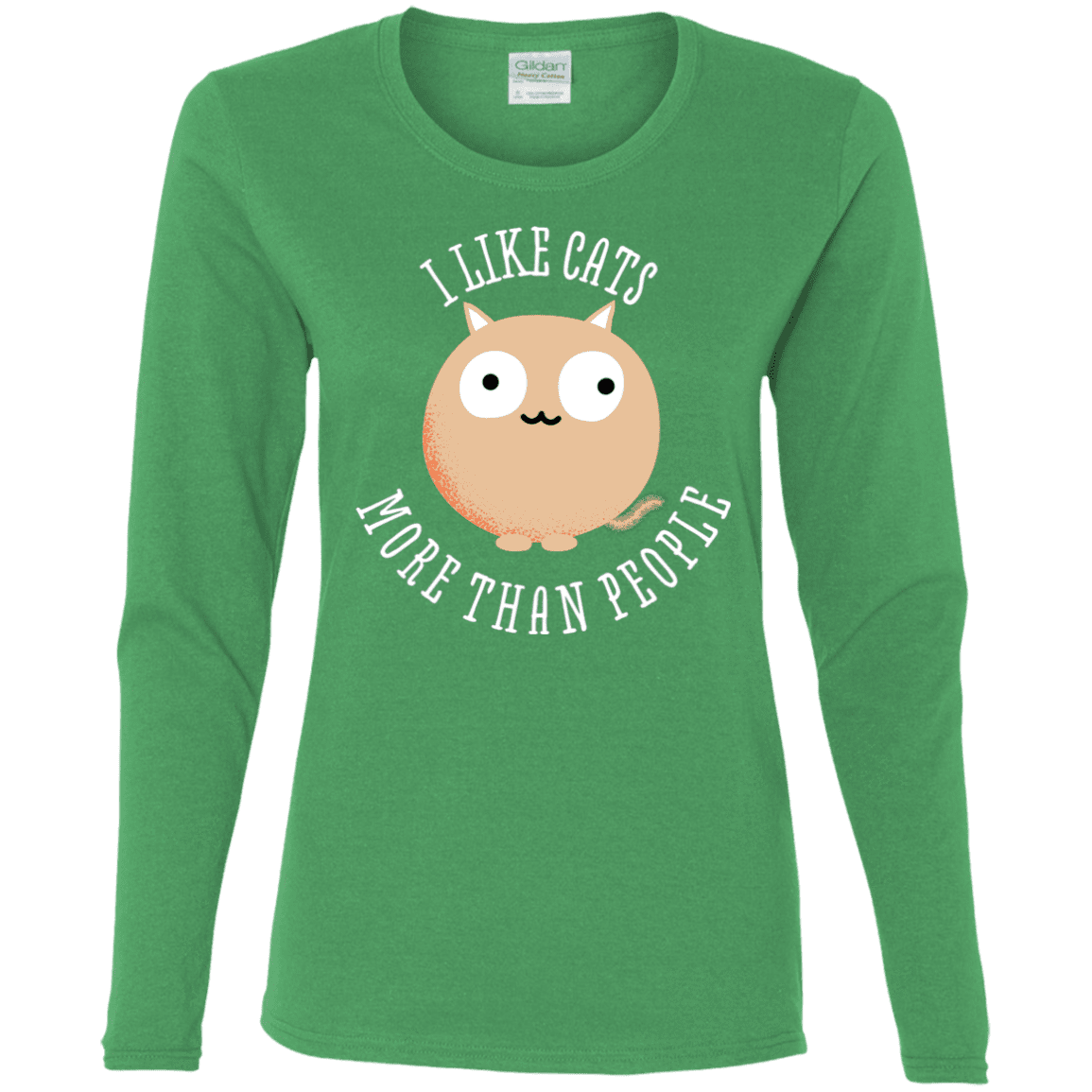 T-Shirts Irish Green / S I Like Cats Women's Long Sleeve T-Shirt