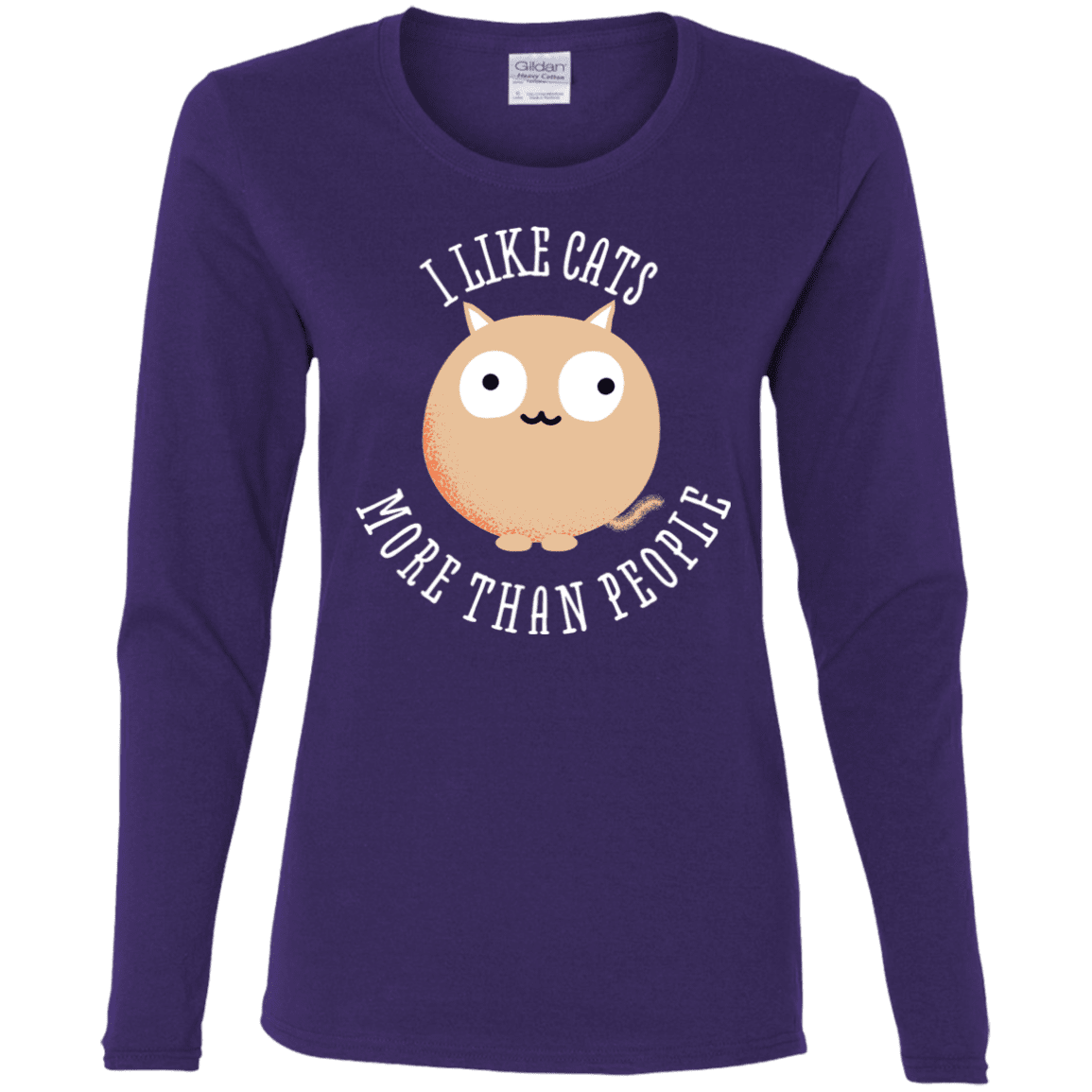 T-Shirts Purple / S I Like Cats Women's Long Sleeve T-Shirt