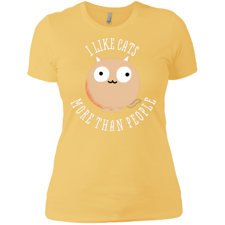 T-Shirts Banana Cream/ / X-Small I Like Cats Women's Premium T-Shirt