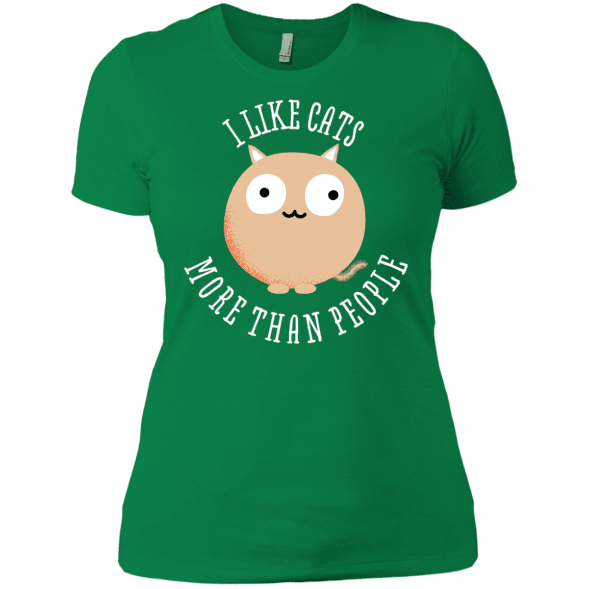 T-Shirts Kelly Green / X-Small I Like Cats Women's Premium T-Shirt
