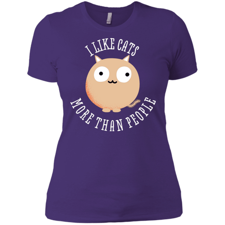 T-Shirts Purple Rush/ / X-Small I Like Cats Women's Premium T-Shirt