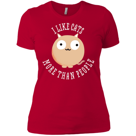 T-Shirts Red / X-Small I Like Cats Women's Premium T-Shirt