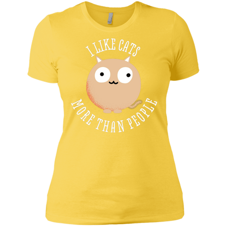 T-Shirts Vibrant Yellow / X-Small I Like Cats Women's Premium T-Shirt