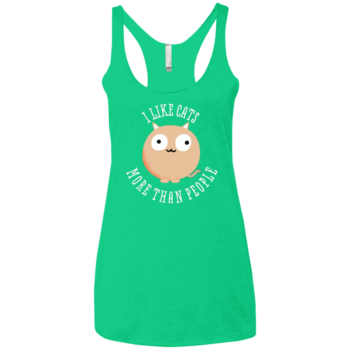 T-Shirts Envy / X-Small I Like Cats Women's Triblend Racerback Tank