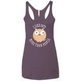 T-Shirts Vintage Purple / X-Small I Like Cats Women's Triblend Racerback Tank