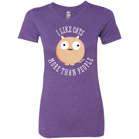 T-Shirts Purple Rush / S I Like Cats Women's Triblend T-Shirt