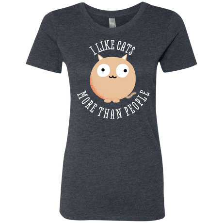 T-Shirts Vintage Navy / S I Like Cats Women's Triblend T-Shirt