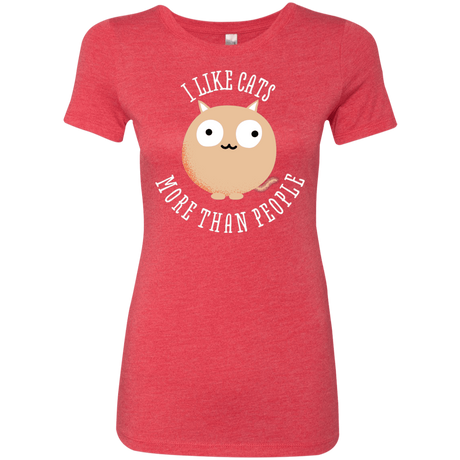 T-Shirts Vintage Red / S I Like Cats Women's Triblend T-Shirt