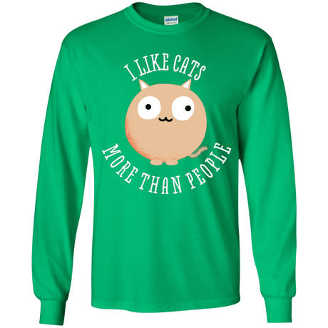 T-Shirts Irish Green / YS I Like Cats Youth Long Sleeve T-Shirt