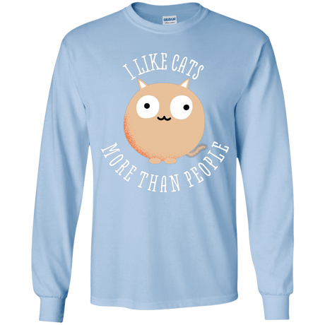 T-Shirts Light Blue / YS I Like Cats Youth Long Sleeve T-Shirt