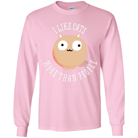 T-Shirts Light Pink / YS I Like Cats Youth Long Sleeve T-Shirt