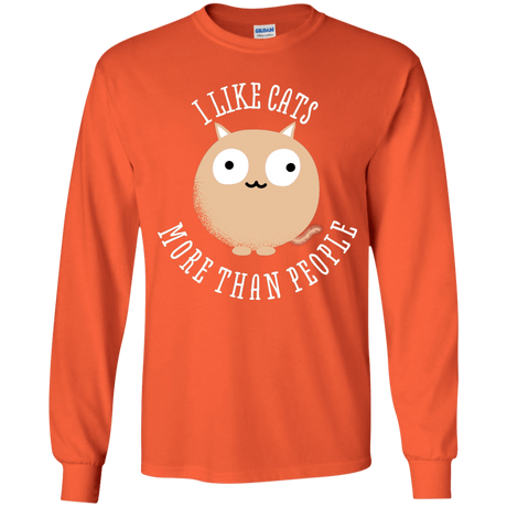 T-Shirts Orange / YS I Like Cats Youth Long Sleeve T-Shirt