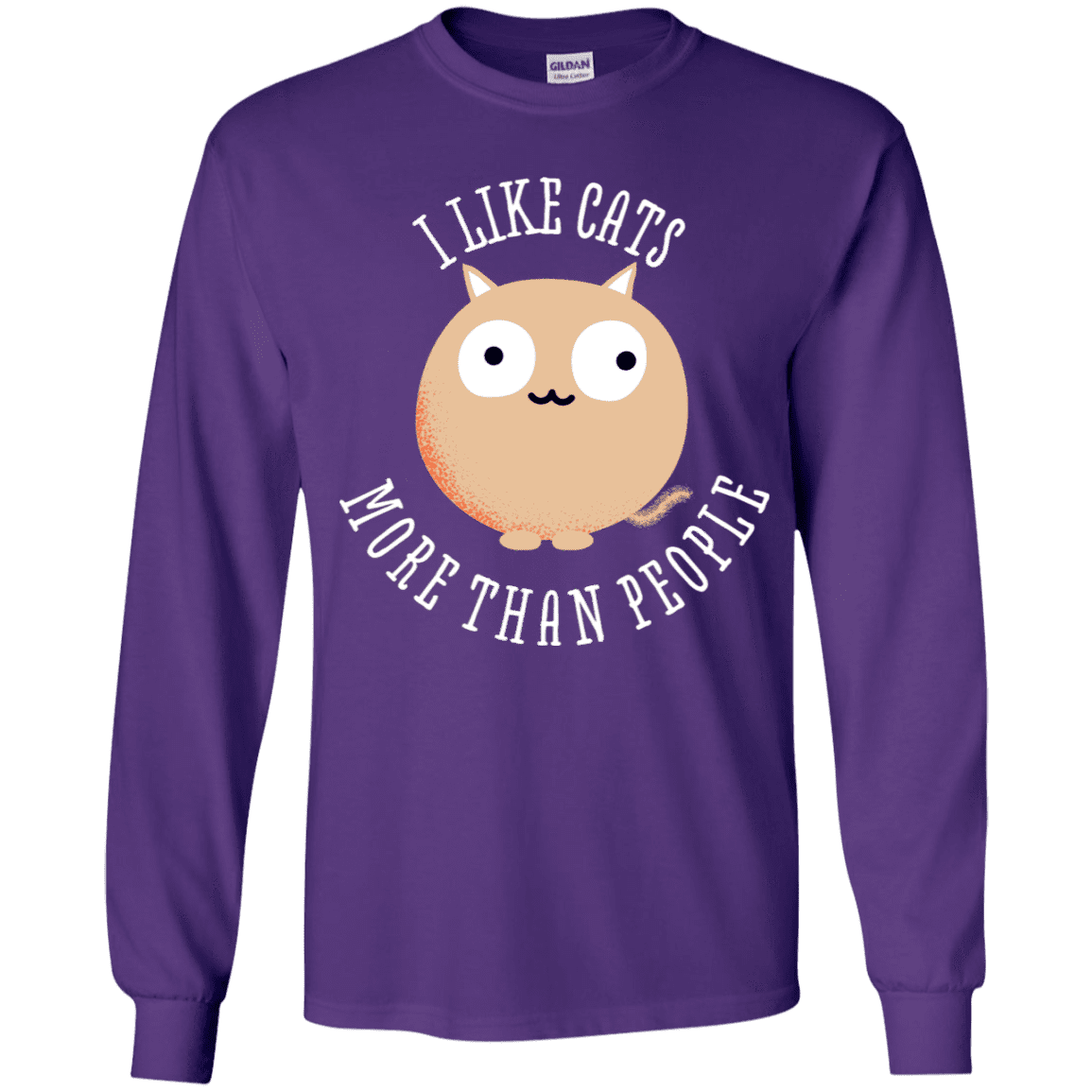 T-Shirts Purple / YS I Like Cats Youth Long Sleeve T-Shirt