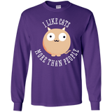 T-Shirts Purple / YS I Like Cats Youth Long Sleeve T-Shirt