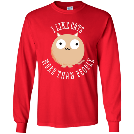 T-Shirts Red / YS I Like Cats Youth Long Sleeve T-Shirt