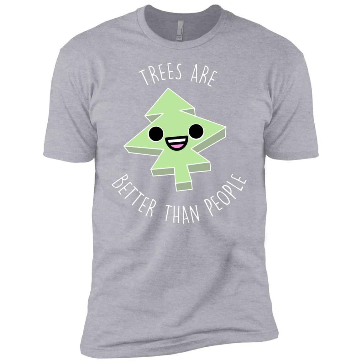T-Shirts Heather Grey / YXS I Like Trees Boys Premium T-Shirt