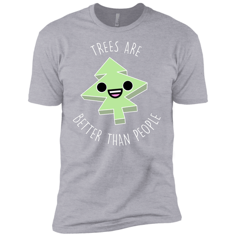 T-Shirts Heather Grey / YXS I Like Trees Boys Premium T-Shirt