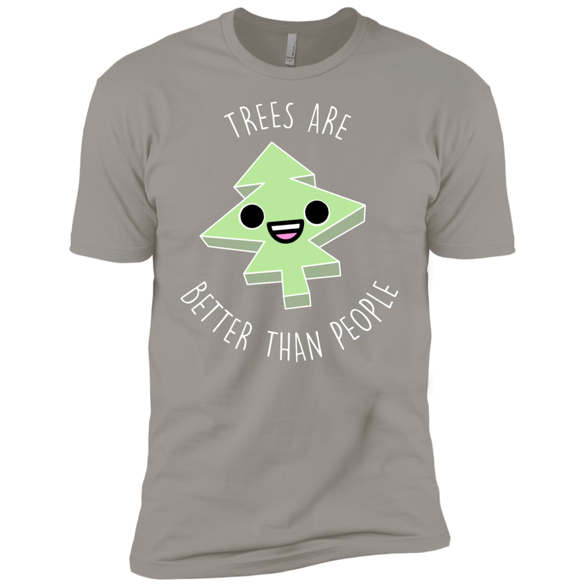 T-Shirts Light Grey / YXS I Like Trees Boys Premium T-Shirt