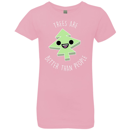 T-Shirts Light Pink / YXS I Like Trees Girls Premium T-Shirt