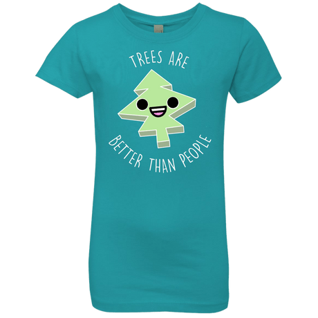 T-Shirts Tahiti Blue / YXS I Like Trees Girls Premium T-Shirt