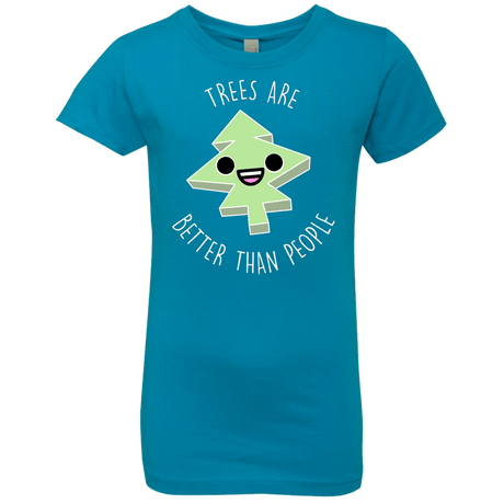 T-Shirts Turquoise / YXS I Like Trees Girls Premium T-Shirt