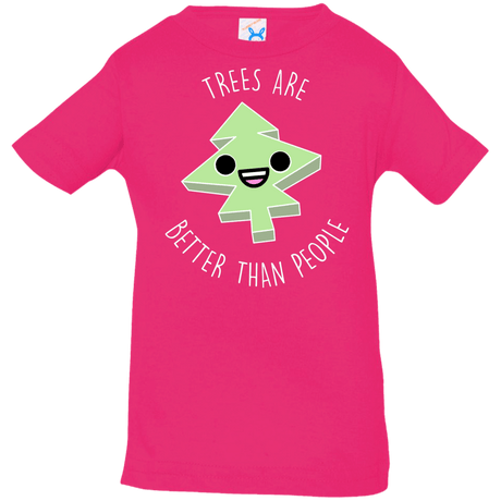 T-Shirts Hot Pink / 6 Months I Like Trees Infant Premium T-Shirt