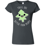 T-Shirts Charcoal / S I Like Trees Junior Slimmer-Fit T-Shirt