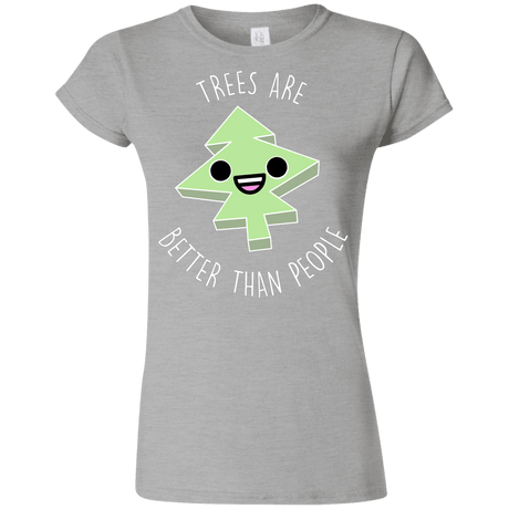 T-Shirts Sport Grey / S I Like Trees Junior Slimmer-Fit T-Shirt