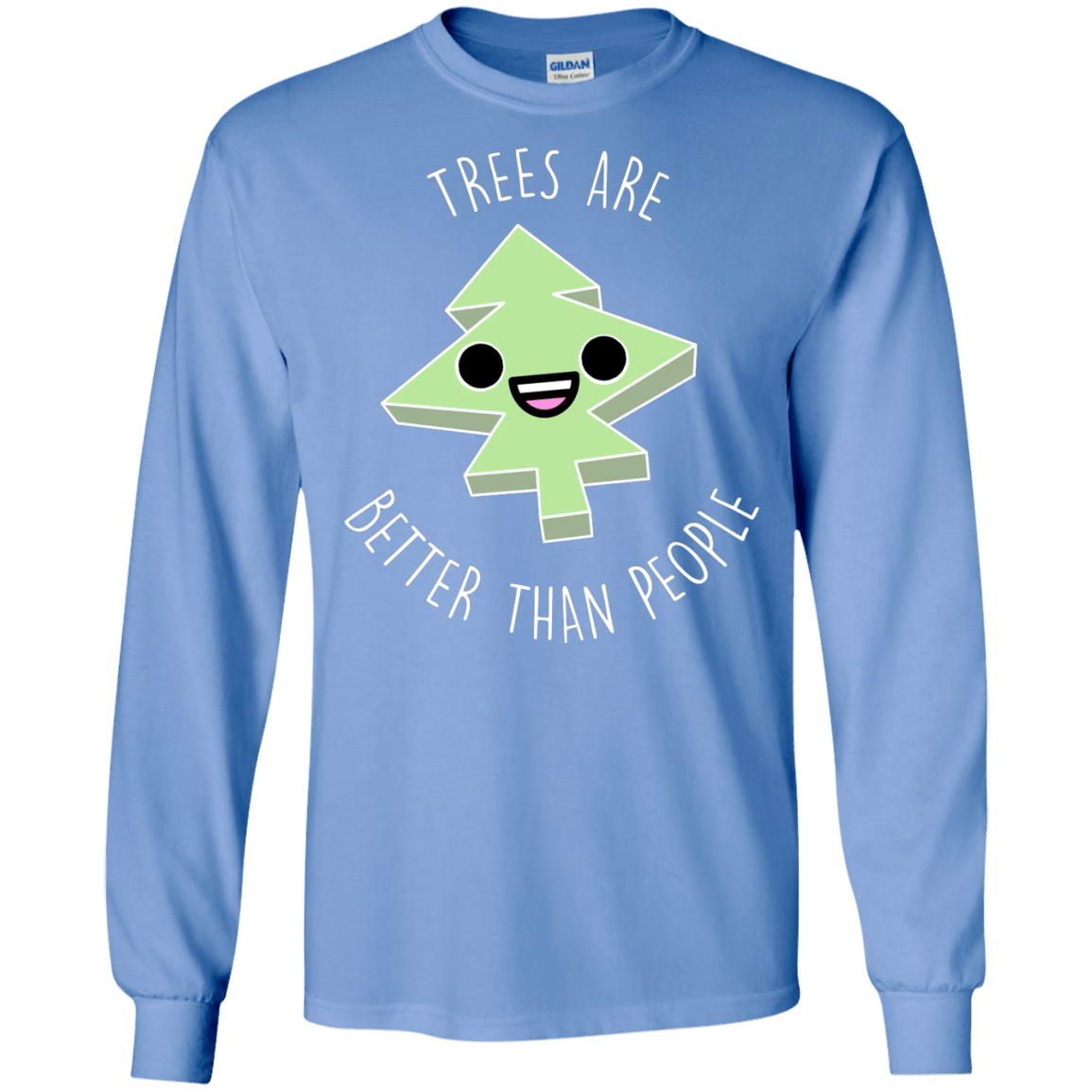 T-Shirts Carolina Blue / S I Like Trees Men's Long Sleeve T-Shirt