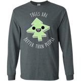 T-Shirts Dark Heather / S I Like Trees Men's Long Sleeve T-Shirt