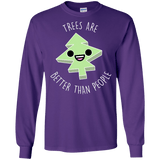 T-Shirts Purple / S I Like Trees Men's Long Sleeve T-Shirt