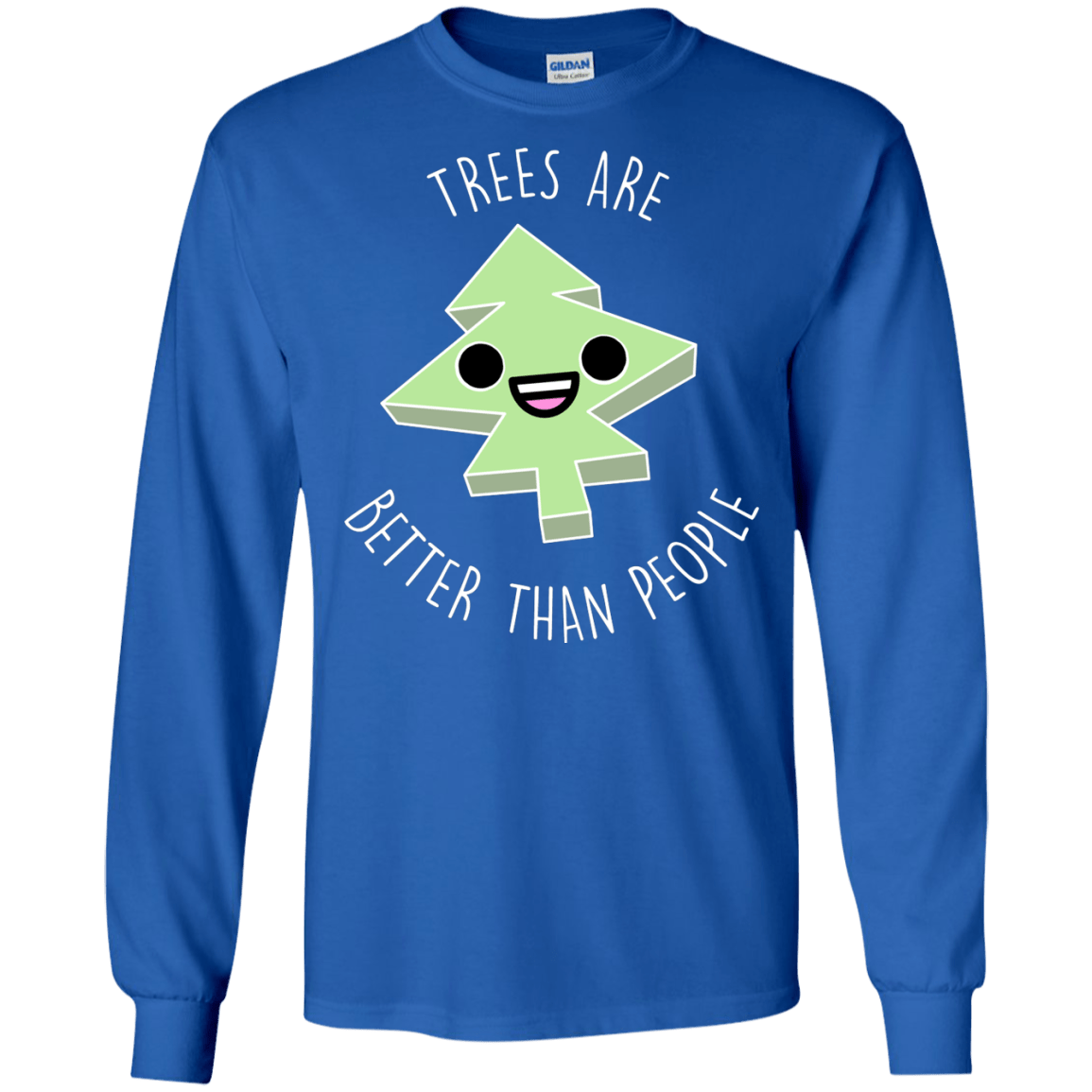 T-Shirts Royal / S I Like Trees Men's Long Sleeve T-Shirt