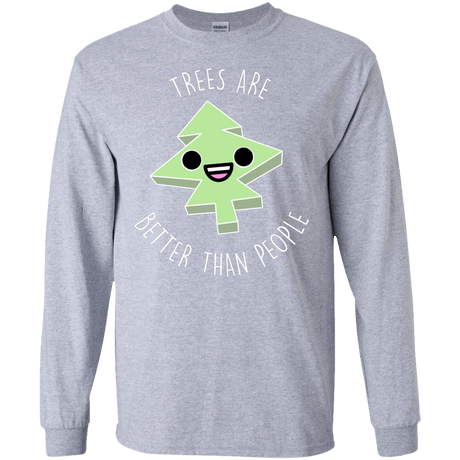 T-Shirts Sport Grey / S I Like Trees Men's Long Sleeve T-Shirt