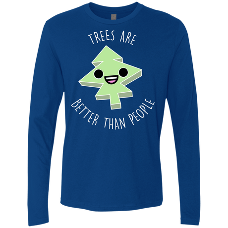 T-Shirts Royal / S I Like Trees Men's Premium Long Sleeve