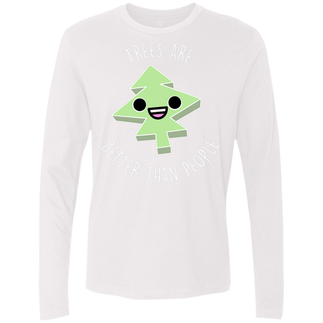 T-Shirts White / S I Like Trees Men's Premium Long Sleeve