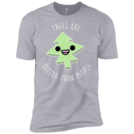 T-Shirts Heather Grey / X-Small I Like Trees Men's Premium T-Shirt