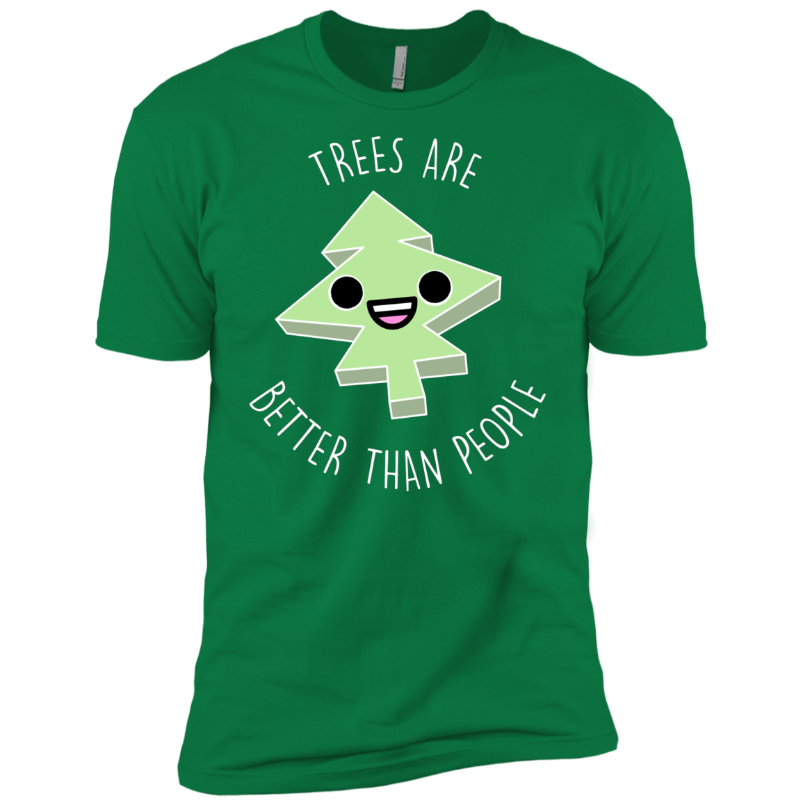 T-Shirts Kelly Green / X-Small I Like Trees Men's Premium T-Shirt
