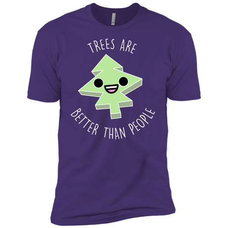 T-Shirts Purple Rush/ / X-Small I Like Trees Men's Premium T-Shirt