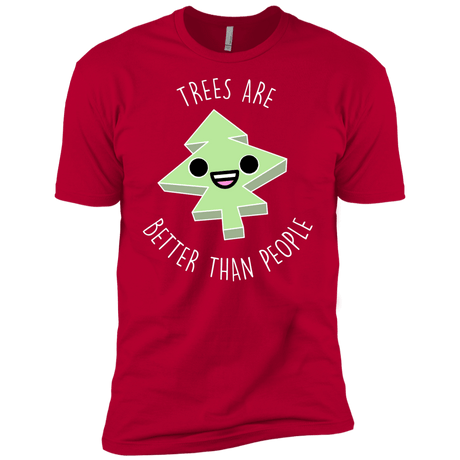 T-Shirts Red / X-Small I Like Trees Men's Premium T-Shirt