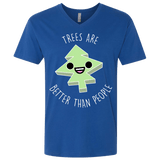 T-Shirts Royal / X-Small I Like Trees Men's Premium V-Neck