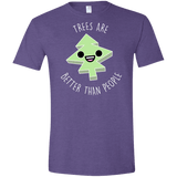 T-Shirts Heather Purple / S I Like Trees Men's Semi-Fitted Softstyle